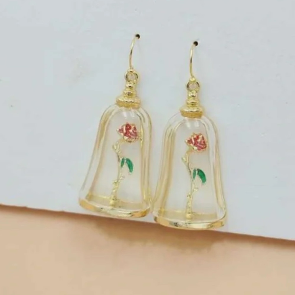 ❤️FREE Rose Flower Floral Beauty Chic Girly Beast Drop Magic Hipster Earrings